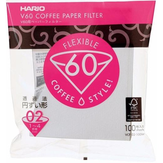 Бумажные фильтры Hario V60-02 (100 шт.)